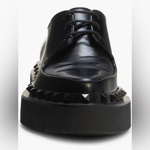 NWT $1150 Valentino Garavani M-Way Rockstud Platform Derby in Black - 7US / 37EU - Picture 4 of 6